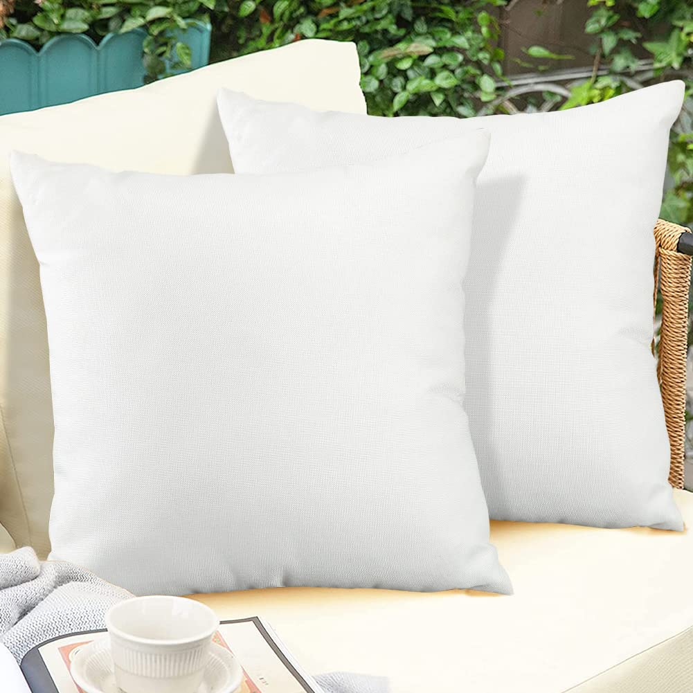 Otostar Pack Of 4 Outdoor Waterproof Throw Pillow Covers Decorative Pillow Covers Square Patio Balcony Pillowcases Cushion Case