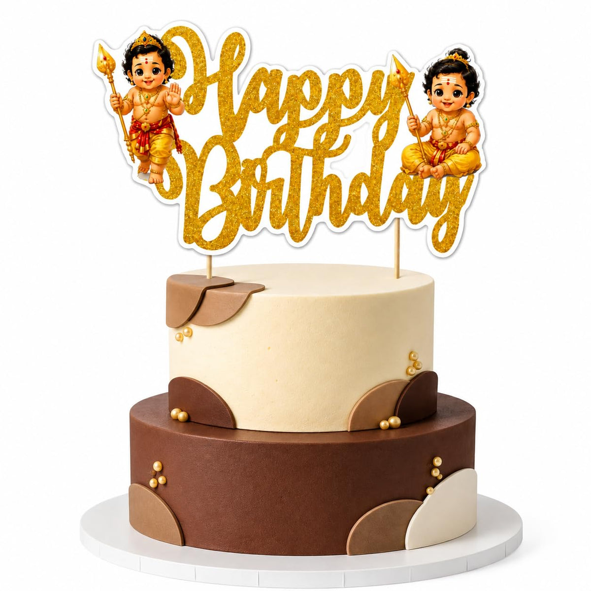 MURUGar Cake Topper  Elegant, Durable, Stylish Party Decoration for Weddings, Birthdays, Anniversaries, and Special Celebration