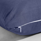 New Evolive Soft Brushed Premium Microfiber Body Pillow Cover 21'X54' Pack Of 2 With Zipper Closure, Navy