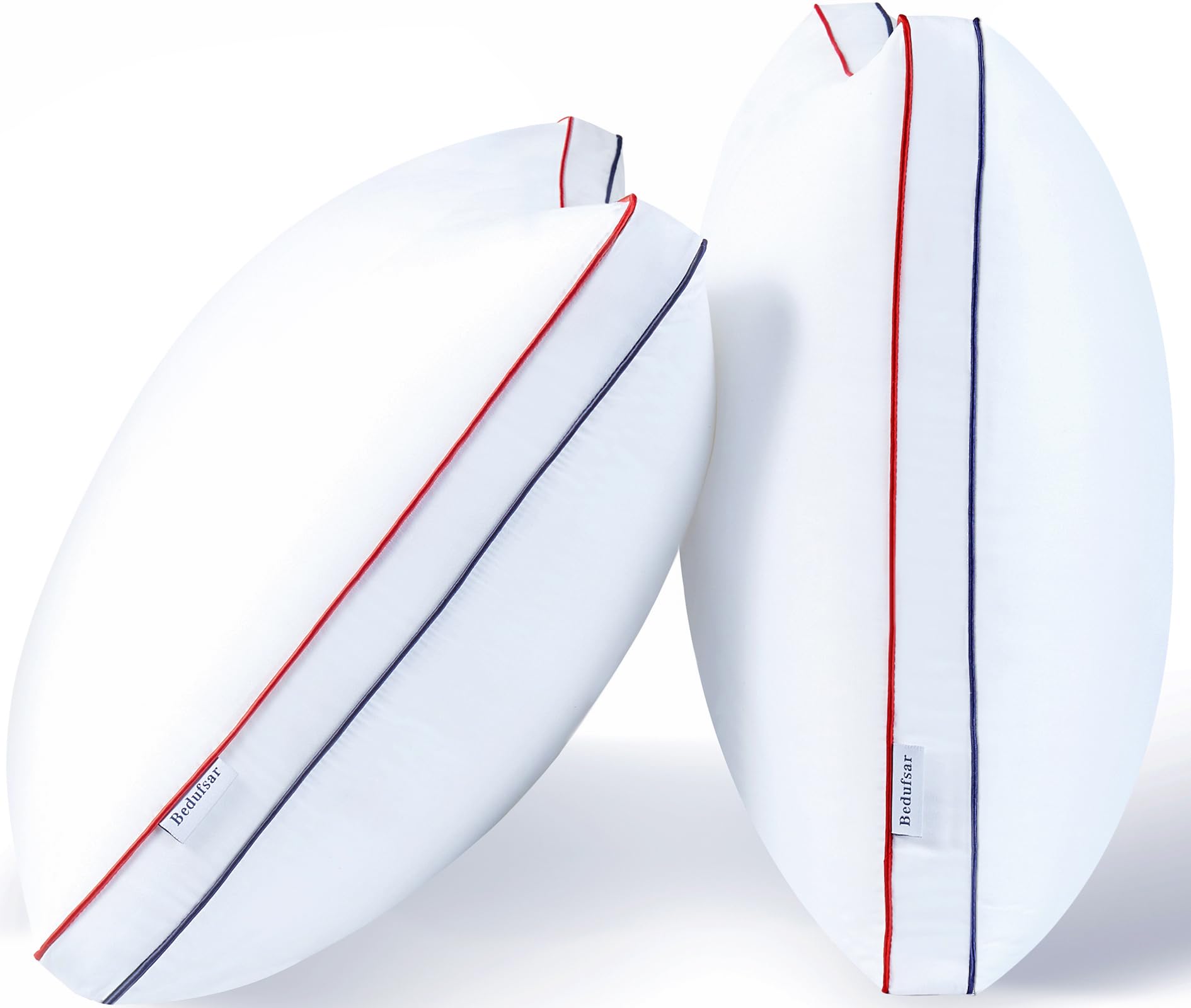 Bedufsar Bed Pillows For Sleeping, Medium Firm And Supportive Gusseted Pillows For Side And Back Sleepers, King Size Pillows Hot