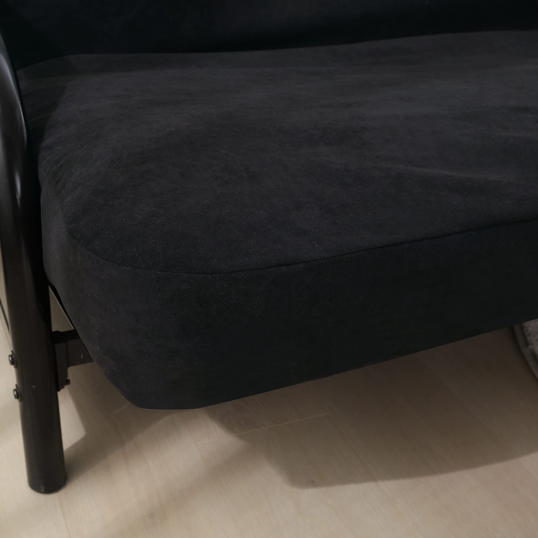 Octorose Full Size 54X75X8Inch 3 Side Zipper Classic Soft Micro Suede Futon Cover Slipcover Sofa Day Bed Mattress Cover Couch Pr