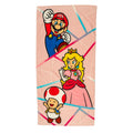 Franco Super Mario Girl Princess Peach Kids Super Soft Cotton Bath/Pool/Beach Towel, 58 in x 28 in, (Officially Licensed Product