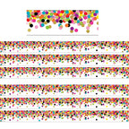 Teacher Created Resources Tcr5609-6 Confetti Straight Border Trim, 6 Packs