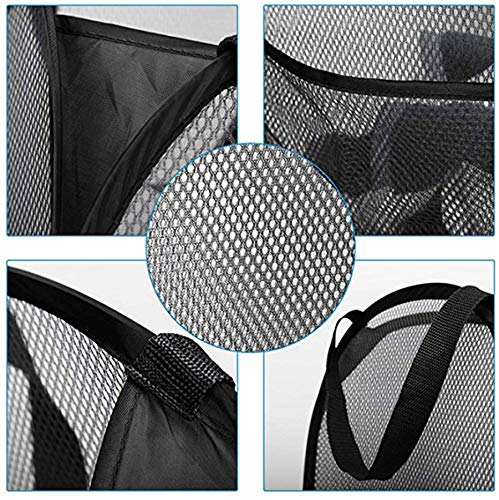 Durreus Foldable Large Pop Up Laundry Hamper With Pocket For Dirty Clothes,Sporting Goods,Baby Toys,Dorm Laundry Basket Rectangl