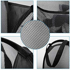 Durreus Foldable Large Pop Up Laundry Hamper With Pocket For Dirty Clothes,Sporting Goods,Baby Toys,Dorm Laundry Basket Rectangl
