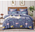 Riftree Microfibre Glace Cotton Digital Print Single Bed Reversible Ac Comforter Living Room/Kids Room (60 X 90 Inches)  Grey F
