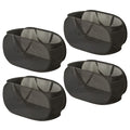 LATERONON 4 Pcs Mesh Popup Laundry Hamper, Opening Laundry Basket,Popup Laundry Basket with Durable Handles,Foldable Pop-up Mesh