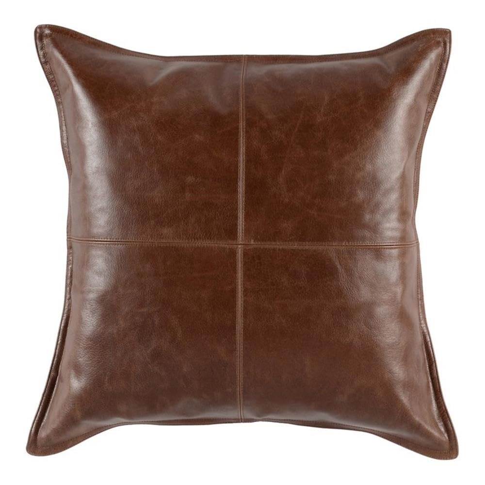 Kosas Home Cheyenne Pillow, 22x22, Chocolate Brown