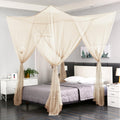 Mengersi Mosquito Net For Bed Canopy,Four Corner Post Canopy Bed Curtains For Full/Queen/King Size Bed,Bed Curtains For Patio In
