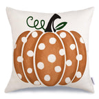 GEEORY Fall Pillow Covers 16x16 inch Polka Dots Pumpkin Throw Pillow Covers for Fall Thanksgiving Decorations Fall Party Pillows