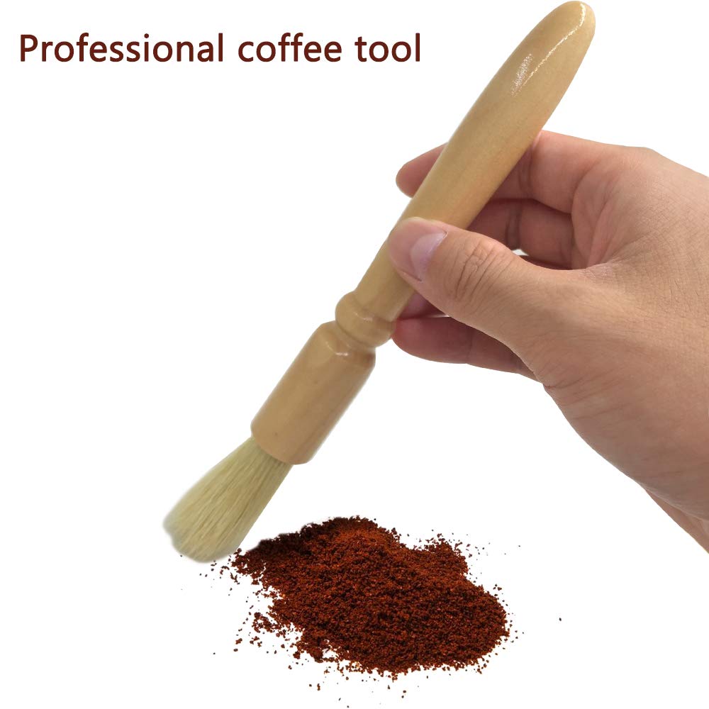 4 Packs Coffee Grinder Brush,Danzix Wooden Cleaning Brush For Grinders And Pasta Makers-2 Size