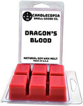 Candlecopia Dragons Blood Strongly Scented Hand Poured Vegan Wax Melts, 12 Scented Wax Cubes, 6.4 Ounces in 2 x 6-Packs