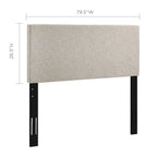 Modway Claire Linen Fabric Upholstered King And California King Headboard In Beige