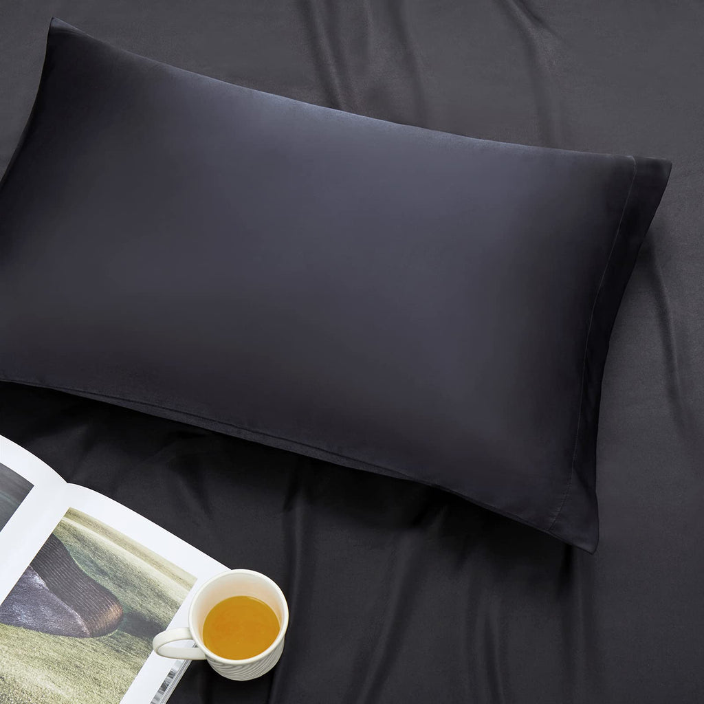 Ersmak Satin Pillowcase King Set Of 4, Ultra Soft & Silky Satin Pillow Cases For Hair And Skin, Wrinkle Fade Resistant Pillow Co