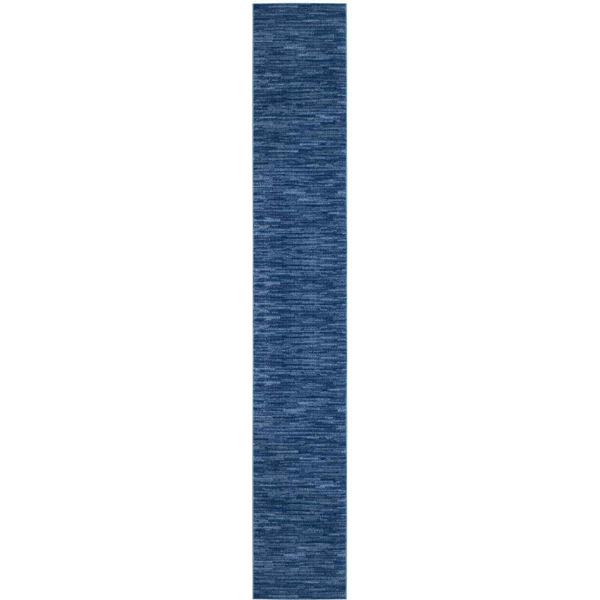 Nourison Essentials Indoor/Outdoor Navy Blue 2'2' X 20 Area Rug, Easy Cleaning, Non Shedding, Bed Room, Living Room, Dining Roo