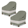 Outdoor Adirondack Chair Cover 2 Pack,Waterproof 100% Patio Chair Covers,30W X 34 D X 36 H Inches,Patio Adirondack Chair Cover For Outdoor Chair -Grayish Green