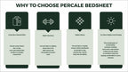 Feather & Stitch Softest 100% Cotton Sheets, 300 Thread Count Percale Weave Bedding, 16'' Deep Pocket, Cooling Sheets, Breathabl
