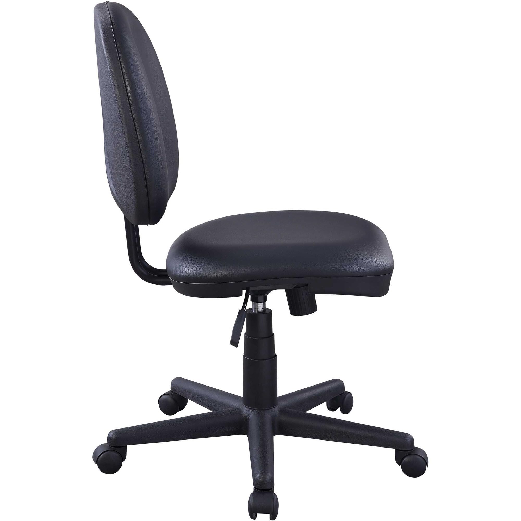 Lorell Vinyl Task Chair, Black