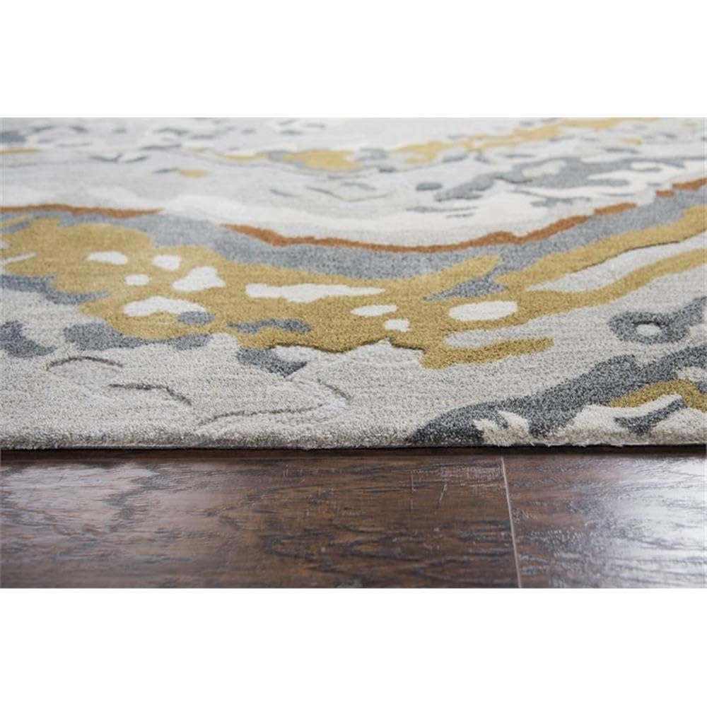 Rizzy Home Alora Decor Lapis 5' X 8' Gray/Medium Gray/Lt. Gray/Lt. Green Area Rug