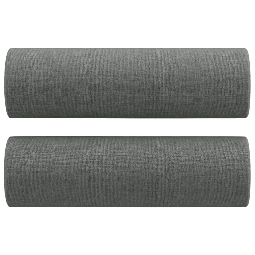 vidaXL 3-Seater Sofa in Light Gray Fabric with Throw Pillows - Modern Design Living Room Furniture with Robust Metal Frame for Comfort and Stability?