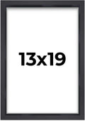 13x19 Shadow Box Frame Contemporary Black | 1'' Depth of Usable Space| Interior Size 13x19 or 19x13 Inches| UV Resistant Acrylic
