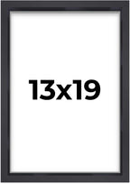 13x19 Shadow Box Frame Contemporary Black | 1'' Depth of Usable Space| Interior Size 13x19 or 19x13 Inches| UV Resistant Acrylic
