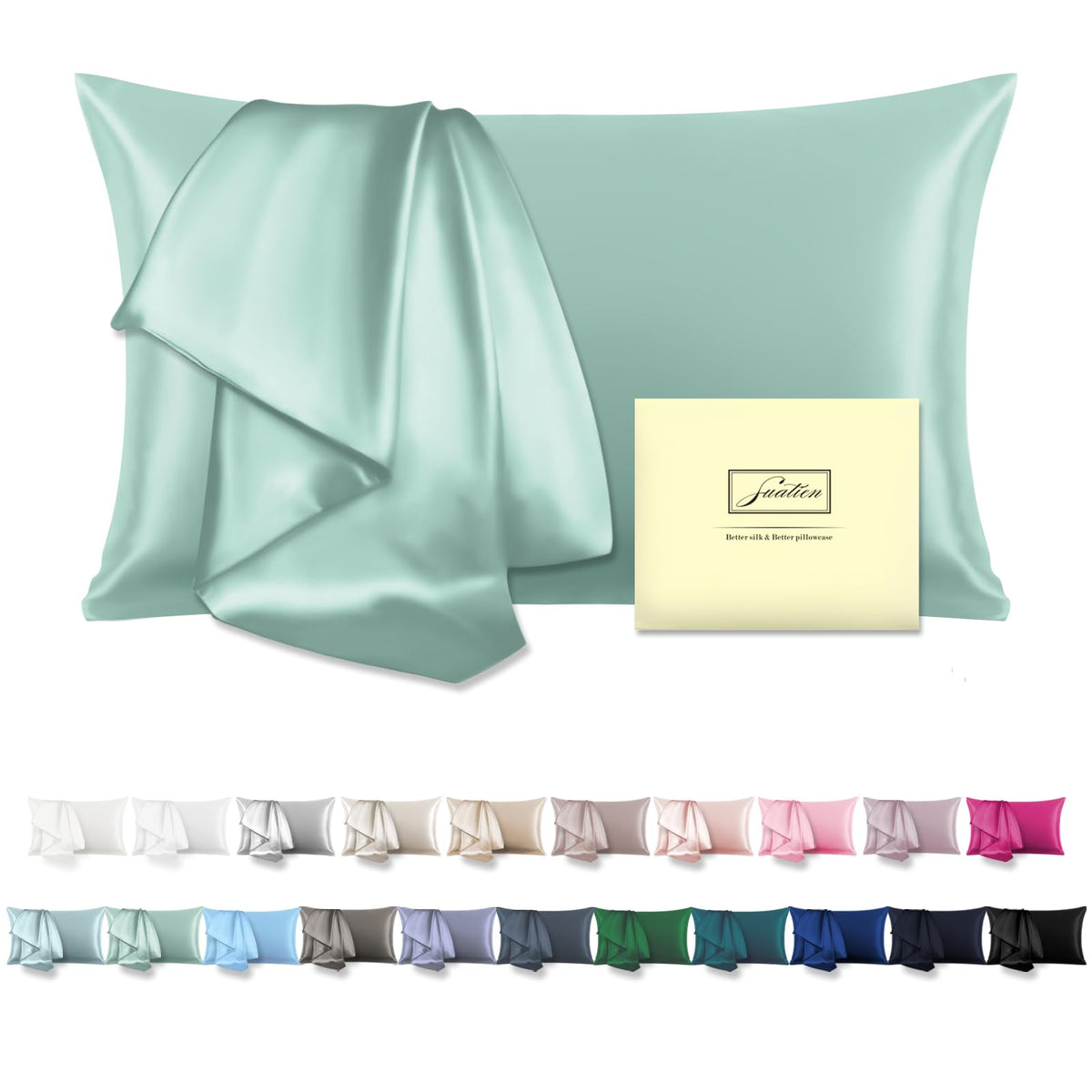Natural Mulberry Silk Pillowcase For Hair And Skin King Size 20'X 36' Silk Pillow Cases With Hidden Zipper Soft Breathable Smo