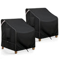 Cosfly Waterproof Patio Furniture Covers Heavy Duty, Outdoor Chair Covers 2 Pack Durable - Fits Up To 29W X 30D X36H Inches (Bla