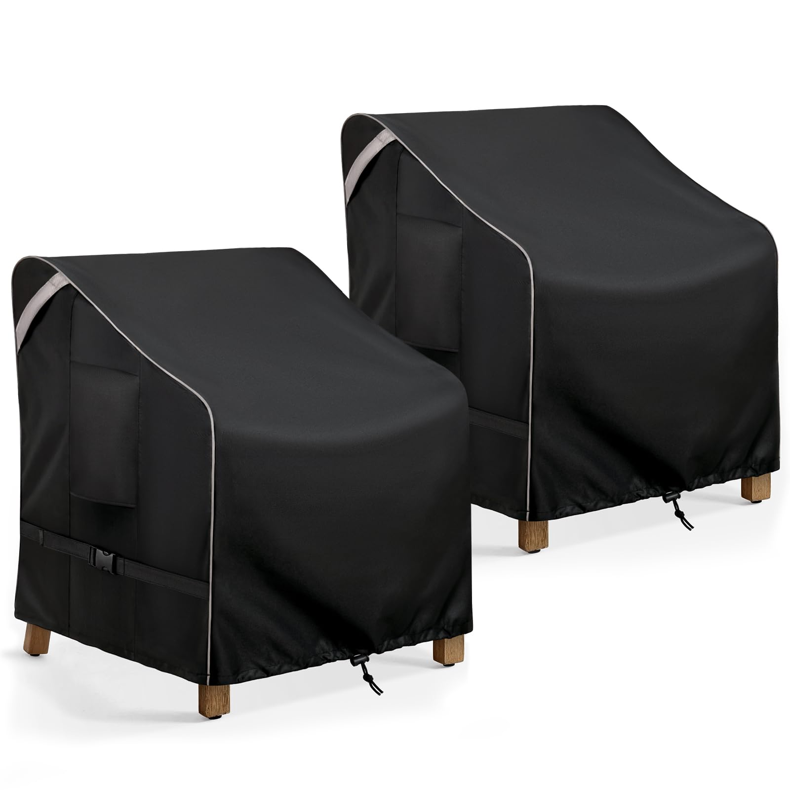 Cosfly Waterproof Outdoor Furniture Covers Heavy Duty, Patio Chair Covers 2 Pack Durable - Fits Up To 31.5W X 33.5D X36H Inches