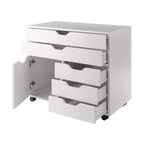 Ergode Wood Halifax 3-Section Mobile Storage Cabinet - Versatile & Compact