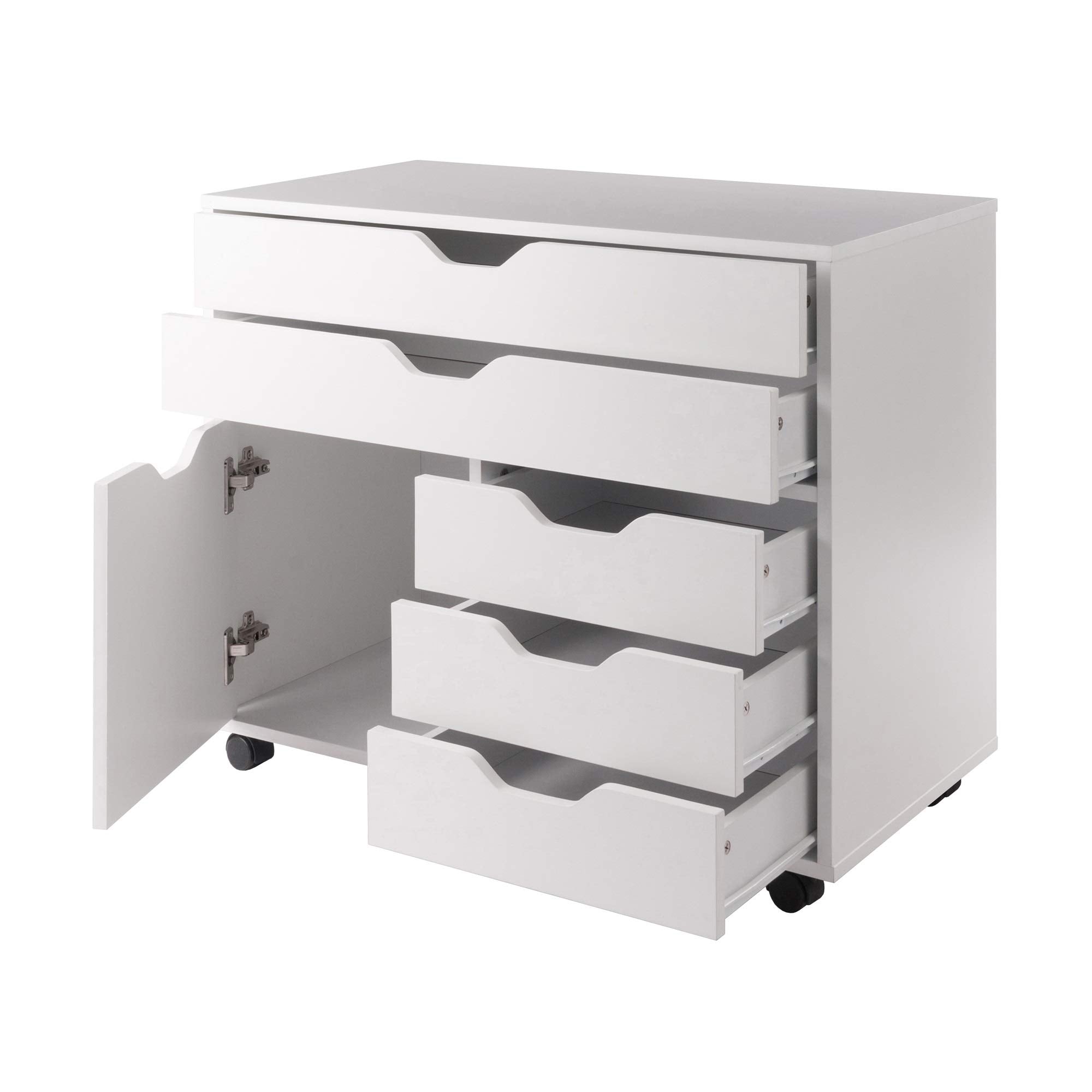 Ergode Wood Halifax 3-Section Mobile Storage Cabinet - Versatile & Compact