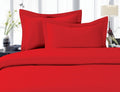 Elegant Comfort 1500 Thread Count Egyptian Quality Super Soft Wrinkle Free 2-Piece Pillowcases, King Size - Red