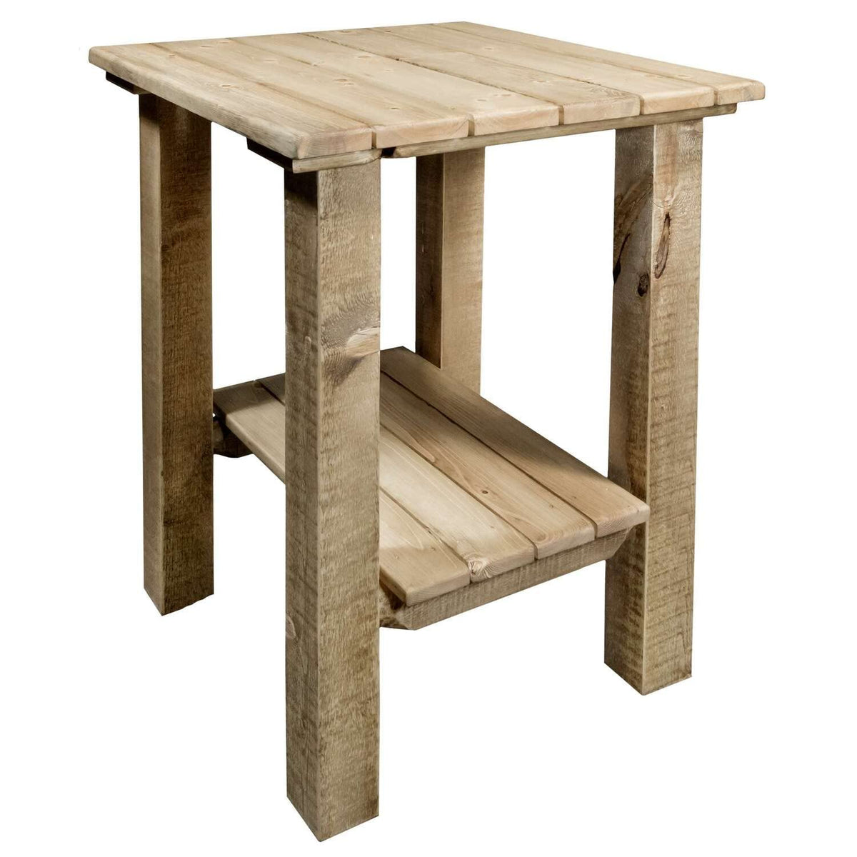 Montana Woodworks Homestead Collection Exterior End Table, Exterior Stain Finish