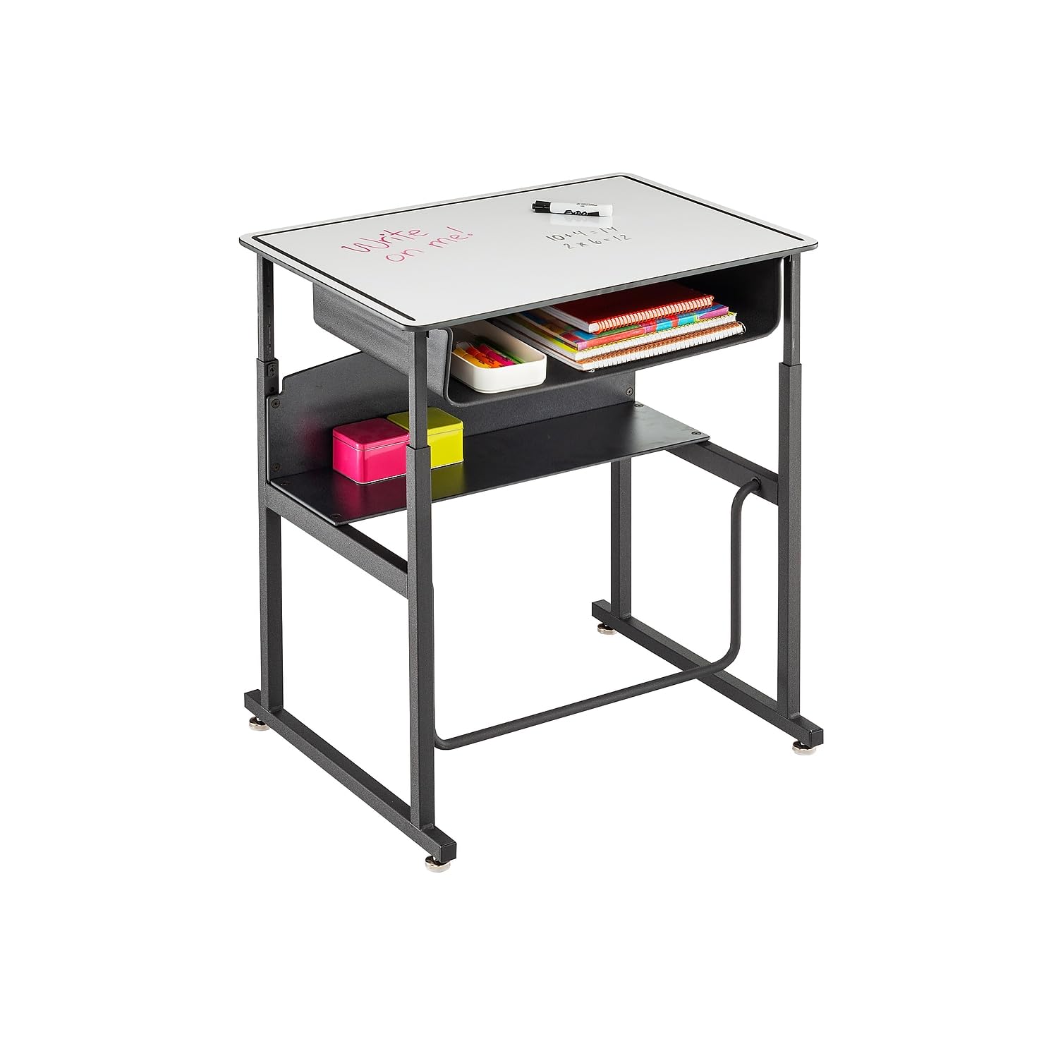 Safco Alphabetter Desk, 28&quot; x 20&quot;, Dry Erase Classroom and Home School Desk
