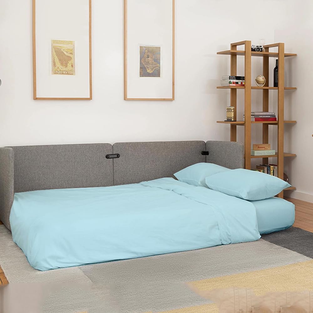 Sleeper Sofa Bed Sheet Set - 4 Pc'S Sleeper Sofa Sheet Set -Sleeper Sofa Sheets - 100% Burshed Microfiber Queen Sofa Bedsheets E