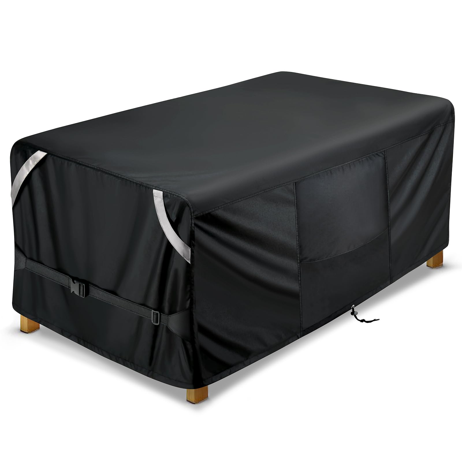 Cosfly Waterproof Patio Furniture Table Covers Durable, Rectangular Outdoor Coffee Table Covers - Fits Up To 48L X 28W X 13H Inc