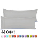 Nestl Body Pillow Cover - Soft Body Pillow Pillowcase - Lightweight Light Gray Pillowcase - Microfiber Body Pillow Case Cover - 20X54 Inches - Envelope Closure, Set Of 2