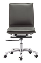 Zuo Lider Plus Armless Office Chair Gray