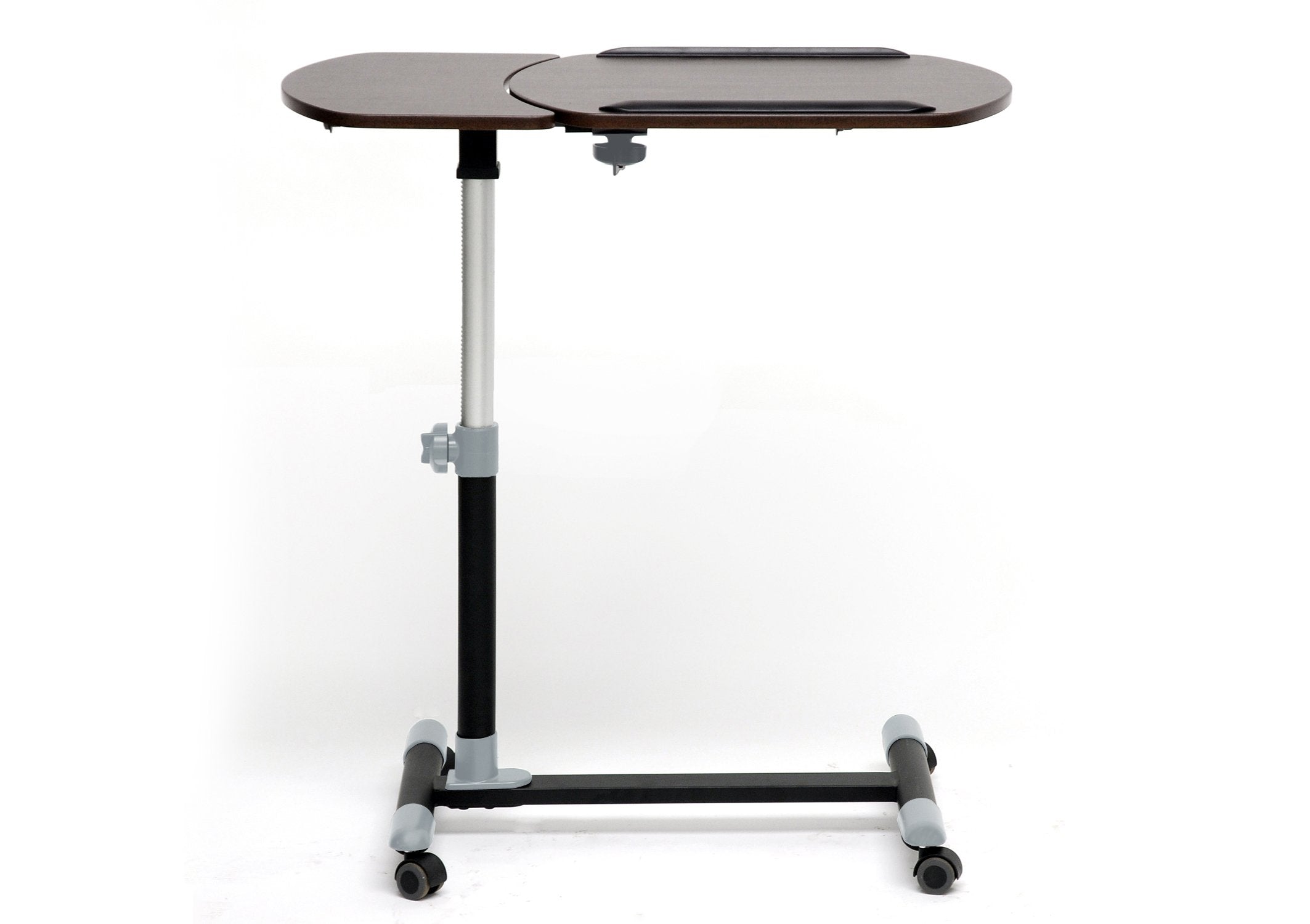 Baxton Studio Wheeled Laptop Tray Table with Tilt Control, Olsen Brown