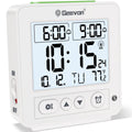 Geevon Atomic Travel Alarm Clock with Auto/8s Backlight, 2 Alarm Settings, Temperature Detect, Increasing Beep Sounds Digital At