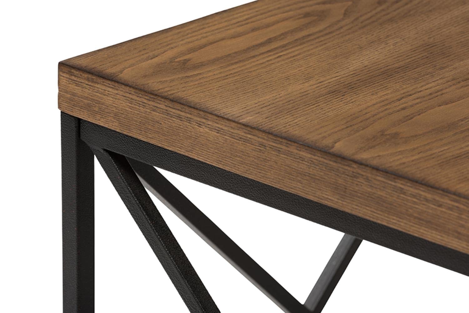 Baxton Studio Holden Vintage Industrial Antique Bronze End Table