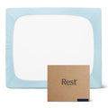 Rest® Evercool®+ Fitted Sheet, Full Size, Light Blue, 15' Deep (Up To 18’’), Breathable Bedding For Hot Sleeper And Night Sweats, Bed Sheet With Ionic+ Self-Cleaning Silver Yarn For Sensitive Skin
