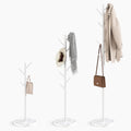 HzTinT Coat Rack with Natural Marble Base, 3 Adjustable Height Coat Tree