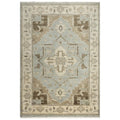 Alora Decor Abby 6' X 9' Traditional Gray/Blue/Brown Hand Knotted Area Rug