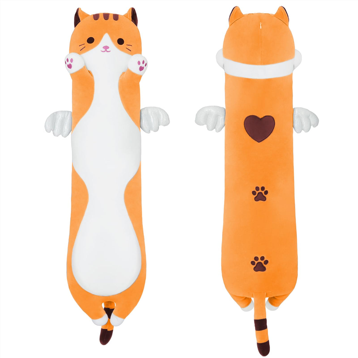 Miaohaha Long Plush Cat Pillow, Cute Plush Cat Toy Doll, Stuffed Animal Cat, Hugging Pillow For Sleeping, Gift For Kids And Girl