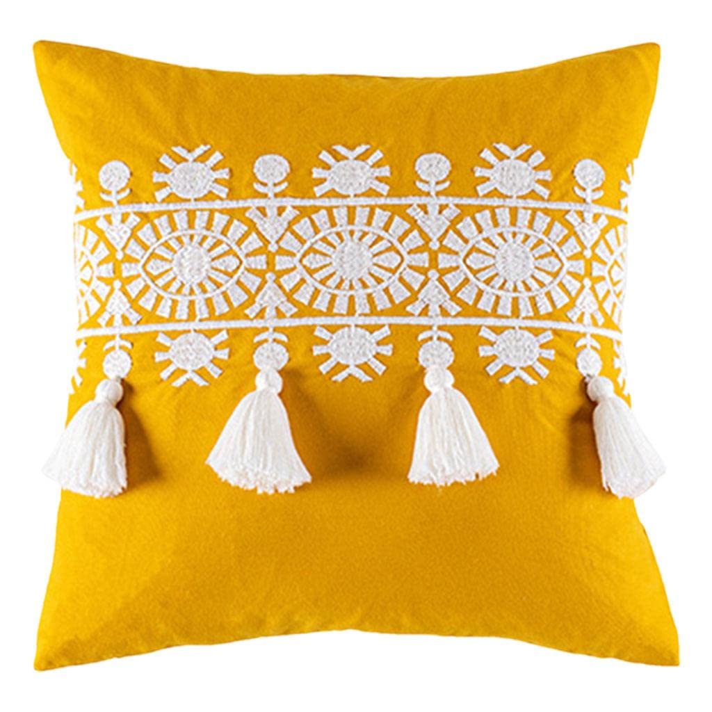 Myaddiction Embroidered Nordic Boho Cushion Cotton Pillow Cover 45X45/30X50Cm C 45X45Cm