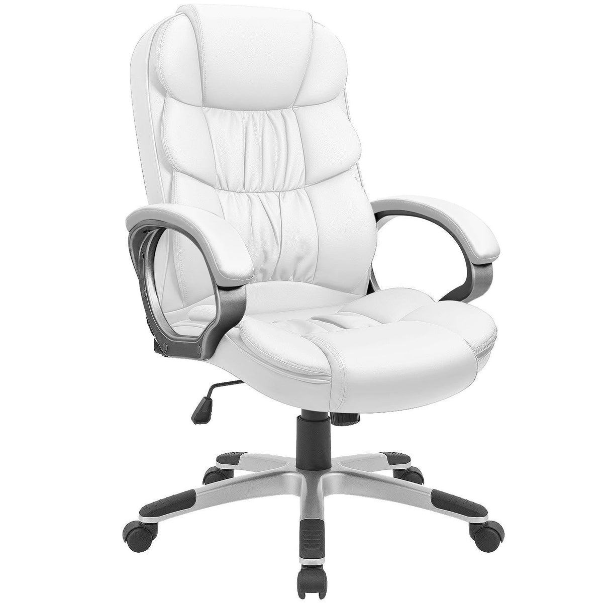 Gunji Office Chair Pu Leather High Back Executive Chair Ergonomic Computer Chair, Modern Adjustable Home Desk Chair Swivel Manag