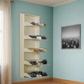 Delite Kom 24 Inch Wide, 5 Shelf Metal Shoe Rack Wall Mounted For Home With Central Lock | Holds Upto 15 Shoes Or 25 Slippers Pa