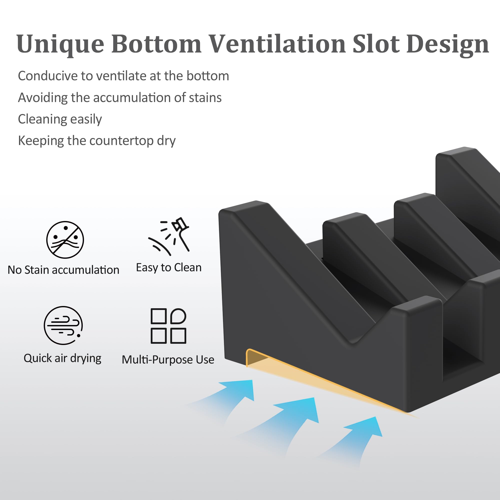 Egwon Silicone Soap Holder Self Draining Waterfall Drying Tray,Soap Dish For Shower Wall With Draining Easy To Clean And Store(3