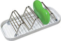 Homeloft WShaped Stainless Steel Soap Holder, Waterproof Bathroom Soap Dishes Soaps Rack with Drip Tray,DoubleSided Wave Soaps